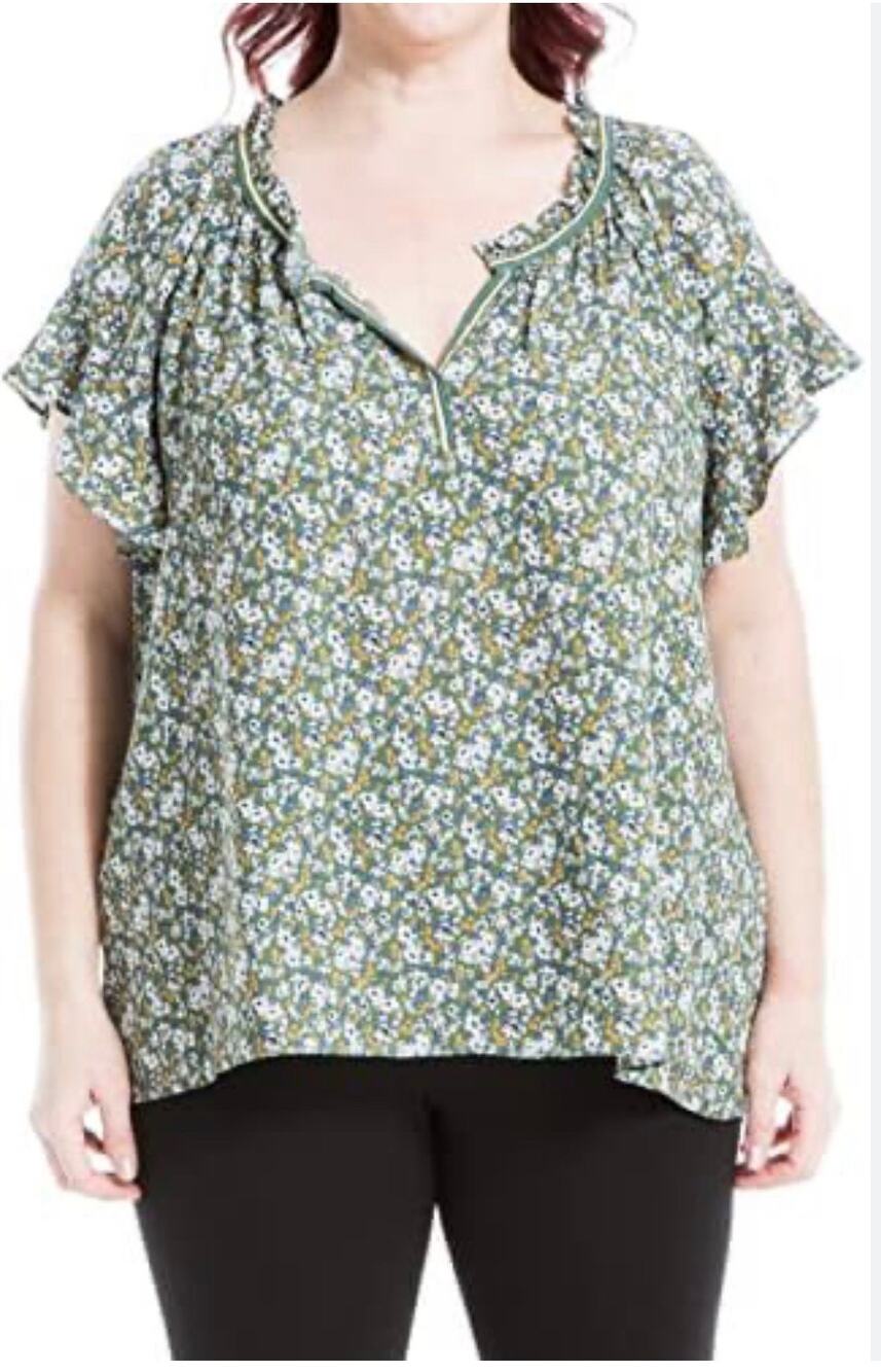 Max studio womens medium satin blouse (nwt) (b44)